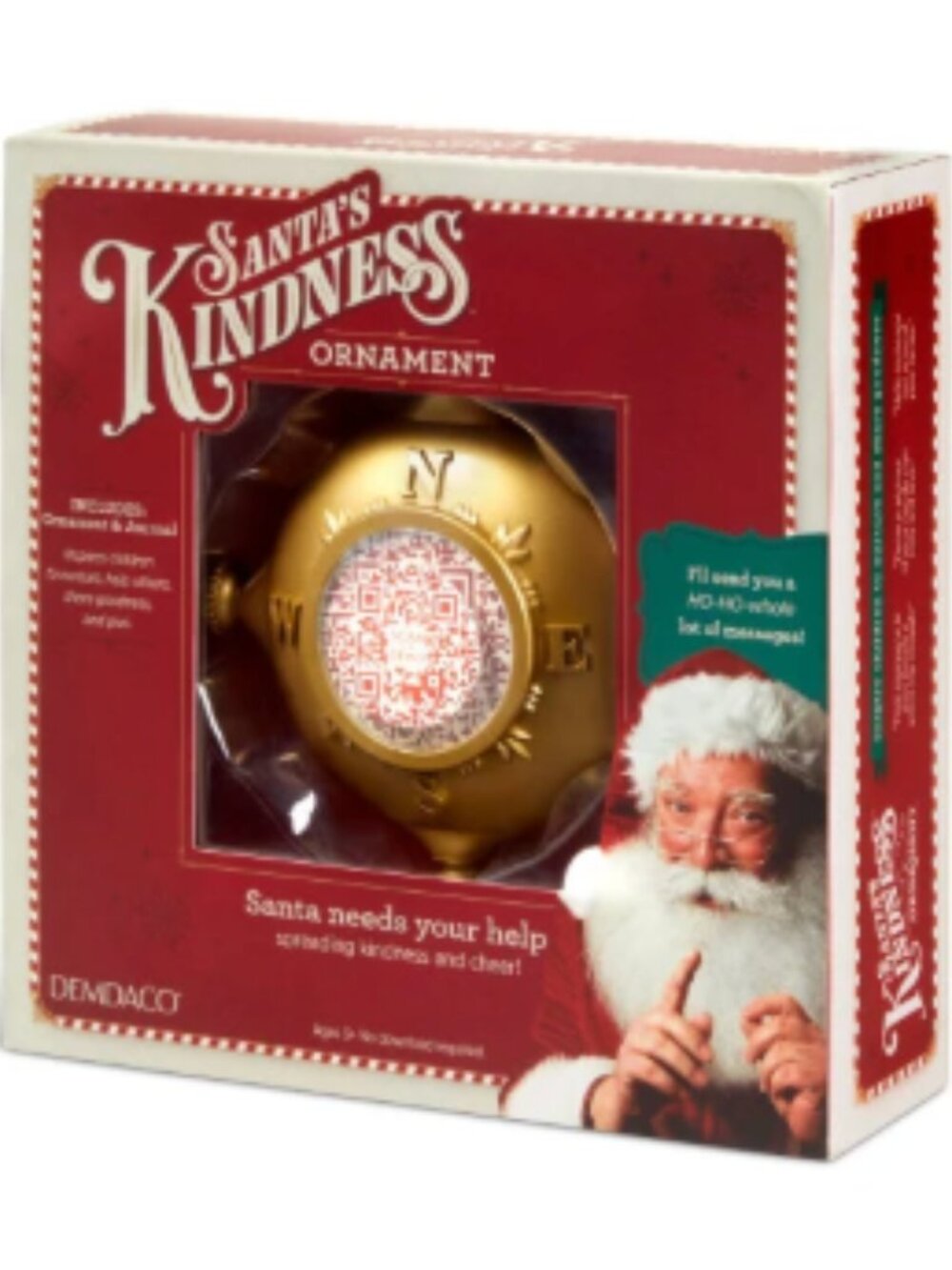 Santa's Kindness Ornament & Journal